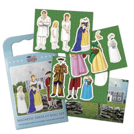 American Revolution Dress Up Doll Magnetic Set