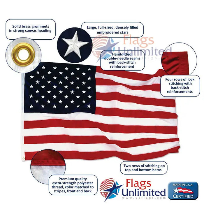 American Flag Polyester Made in the USA