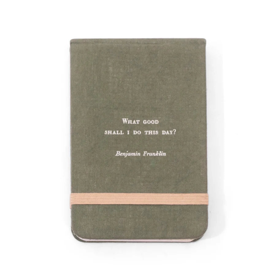 Benjamin Franklin Fabric Notebook