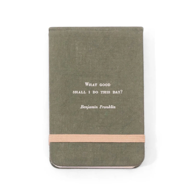 Benjamin Franklin Fabric Notebook