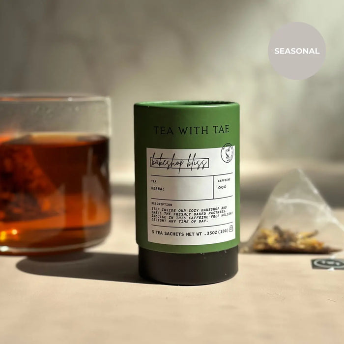 Bakeshop Bliss Holiday Herbal Mini Tube Gift (5 Tea Bags)