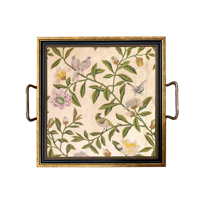 "Bird Room Wallpaper" Tray with Handles