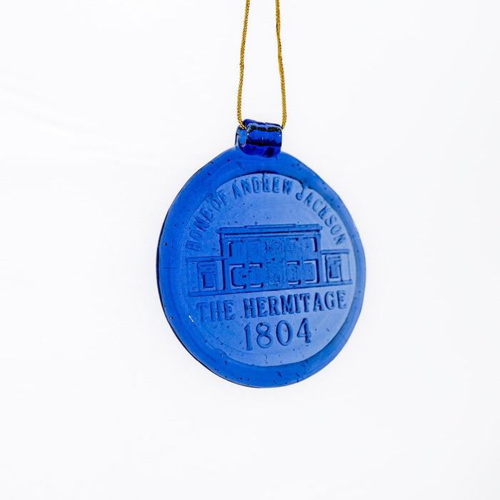 Blue Glass Hermitage Suncatcher Ornament