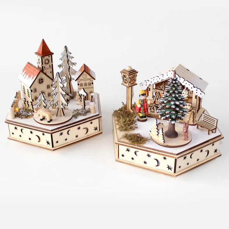Bavarian Music Box with Lights
