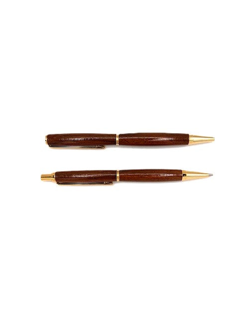 Hermitage Wood "Cross" Style Pen & Pencil Set