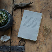 Apache Blessing Deckled Edge Notebook 4"x6" - Sage