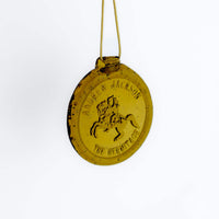 Amber Glass Hermitage Suncatcher Ornament
