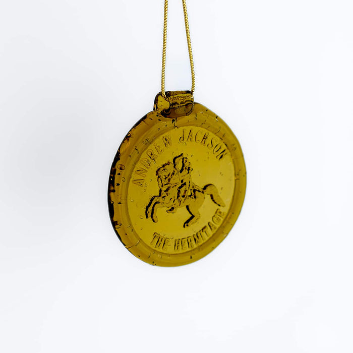 Amber Glass Hermitage Suncatcher Ornament