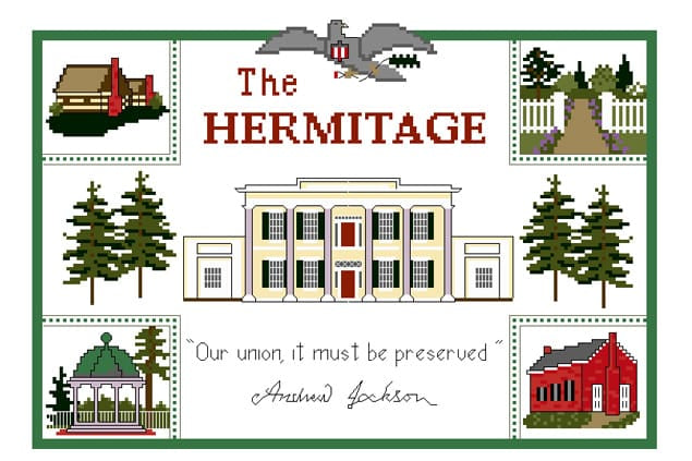 Hermitage Sampler Cross Stitch Kit PC-056