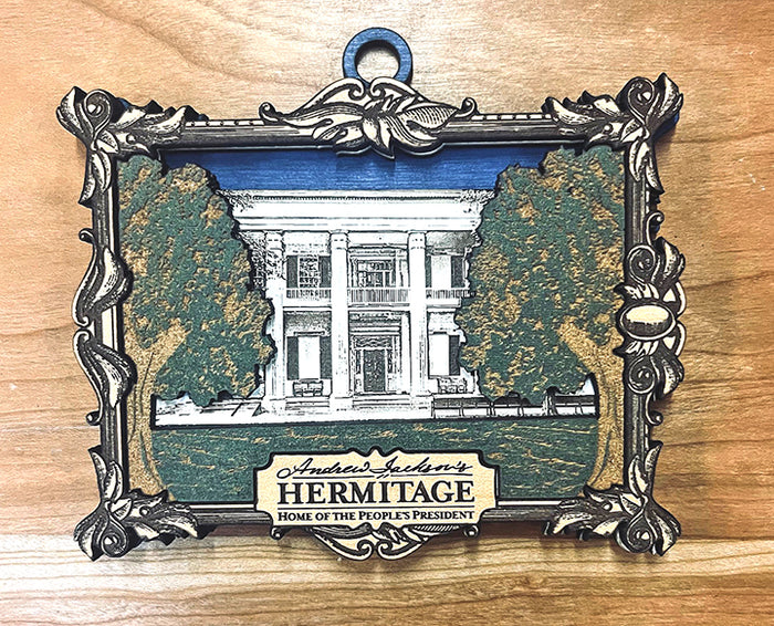 Framed Mansion Wooden Ornament