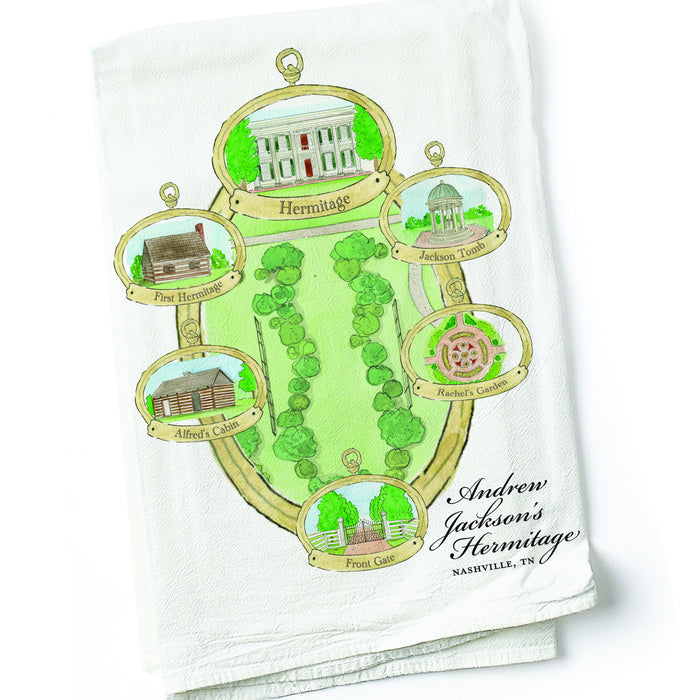 Hermitage Tea Towel by Maizie Clark