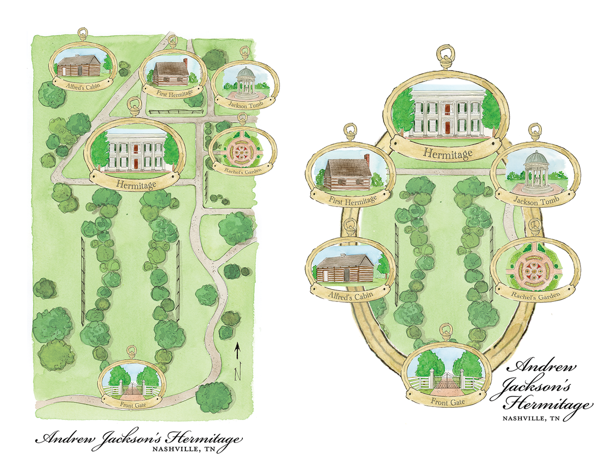 Hermitage Greeting Card w/ Envelope by Maizie Clark