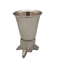 Pewter-Plated Brass Fox Head Jigger