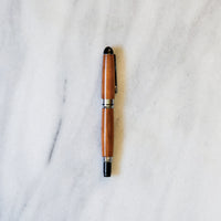 Hermitage Wood Round Top Rollerball Pen