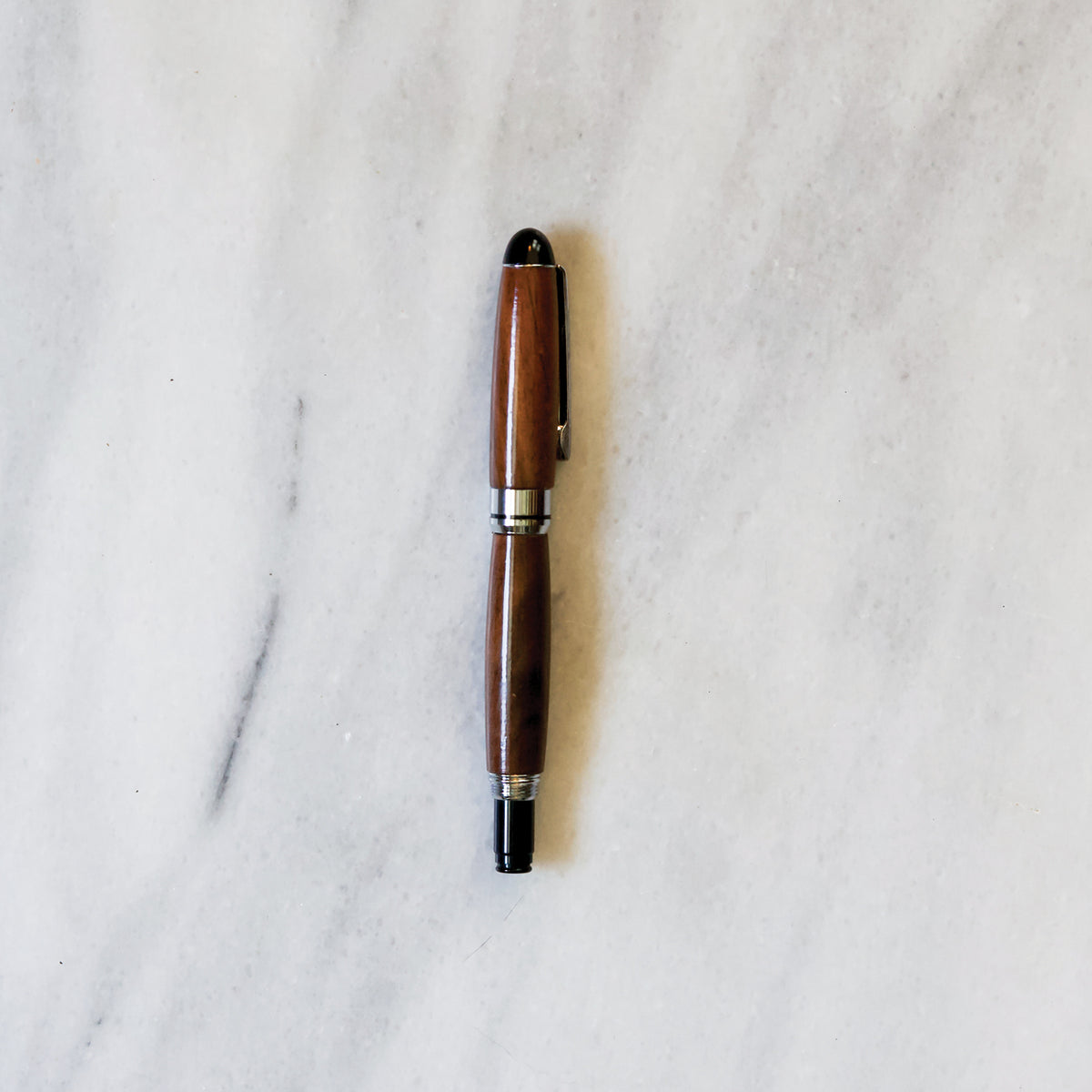 Hermitage Wood Round Top Rollerball Pen