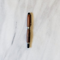 Hermitage Wood Round Top Rollerball Pen