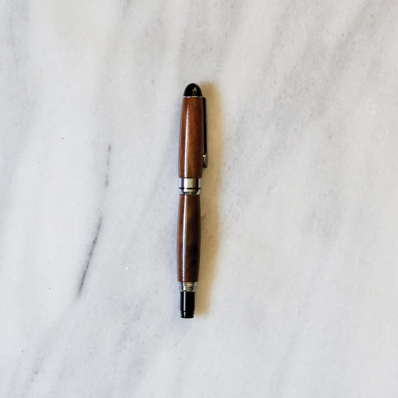 Hermitage Wood Round Top Rollerball Pen