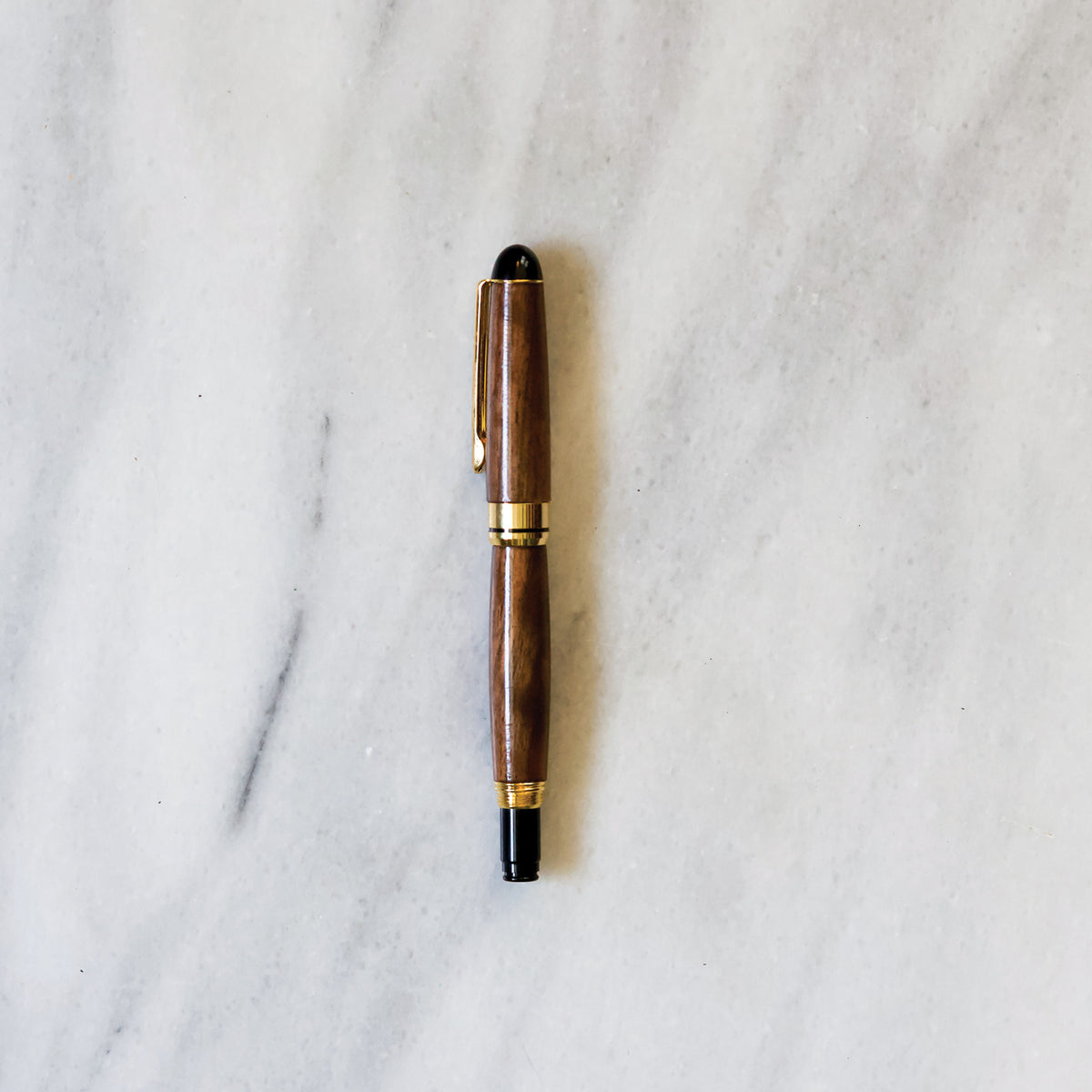 Hermitage Wood Round Top Rollerball Pen