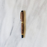 Hermitage Wood Round Top Rollerball Pen