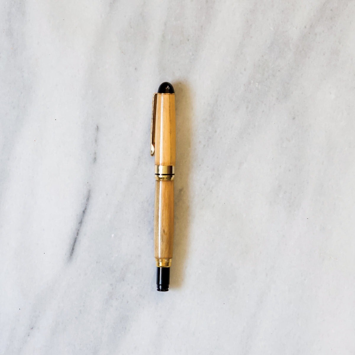 Hermitage Wood Round Top Rollerball Pen