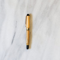 Hermitage Wood Round Top Rollerball Pen