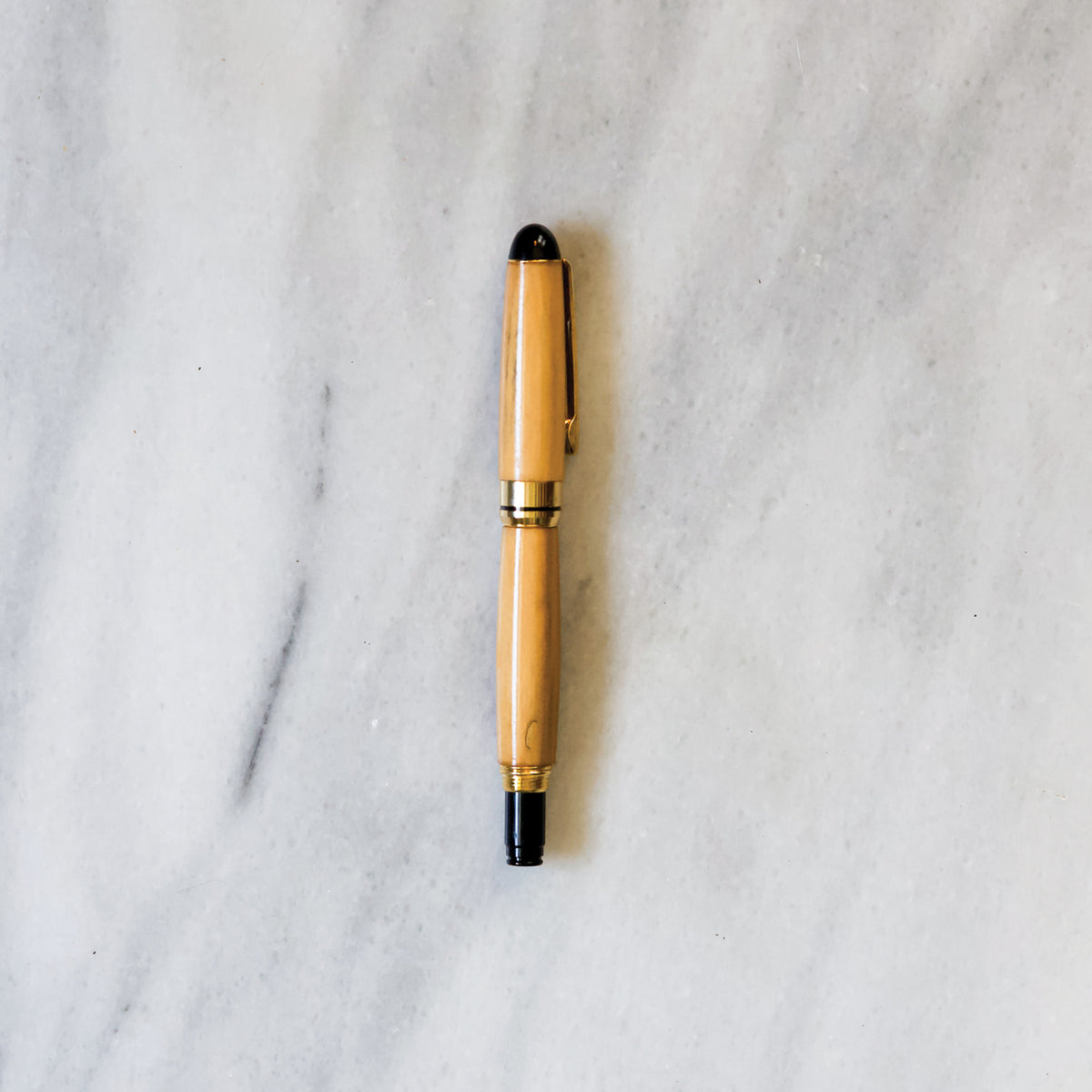 Hermitage Wood Round Top Fountain Pen