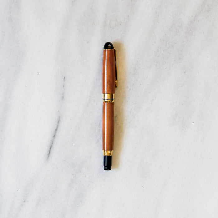 Hermitage Wood Round Top Fountain Pen