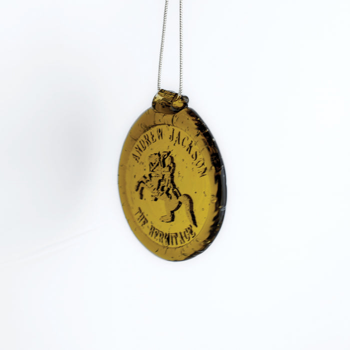 Amber Glass Hermitage Suncatcher Ornament