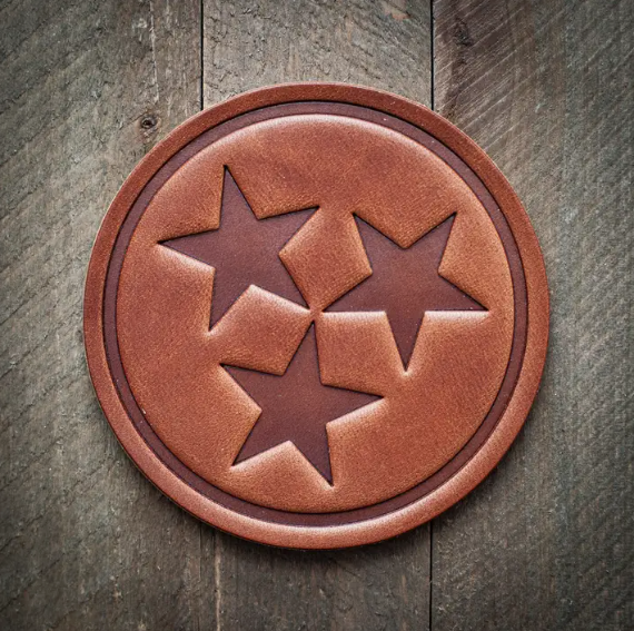 Americana Leather Coaster