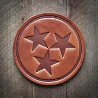Americana Leather Coaster
