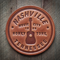 Americana Leather Coaster