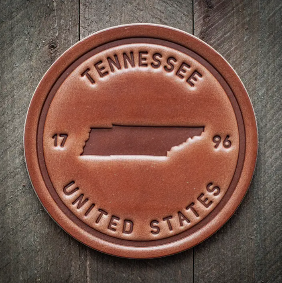 Americana Leather Coaster