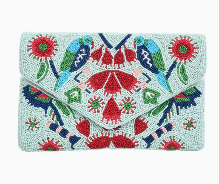 Beaded Envelope Clutch