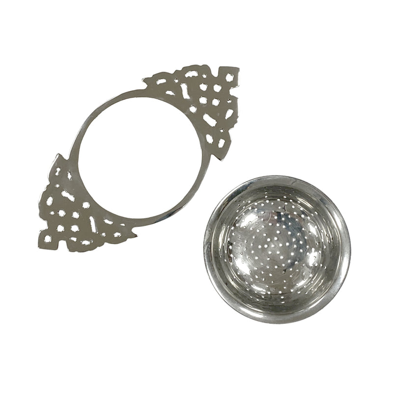 Nickel-plated Brass Tea Strainer