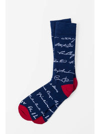 Us Presidential Signature Sock By Alynn