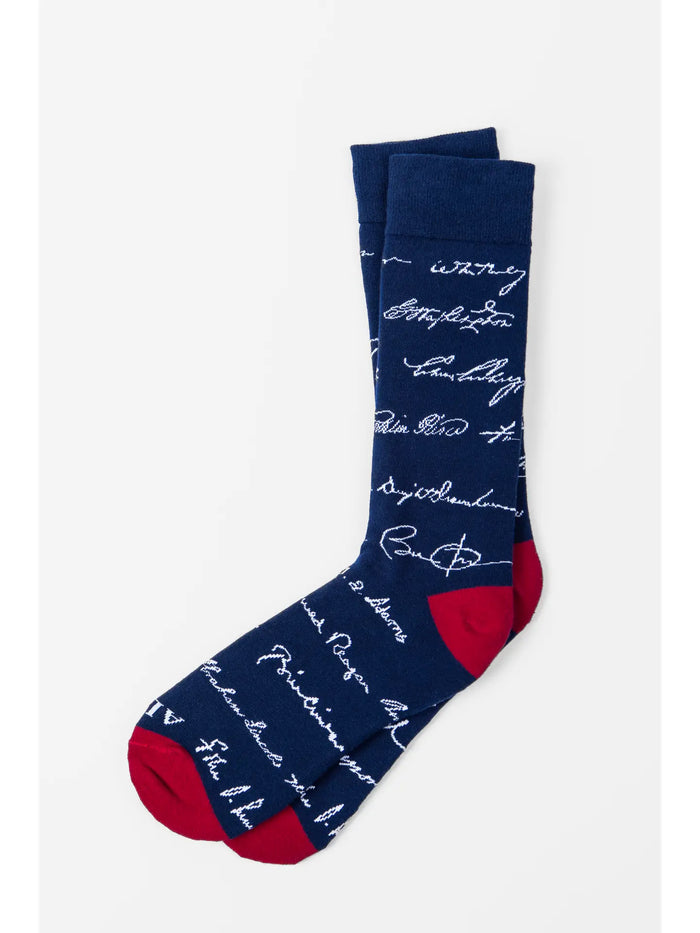 Us Presidential Signature Sock By Alynn