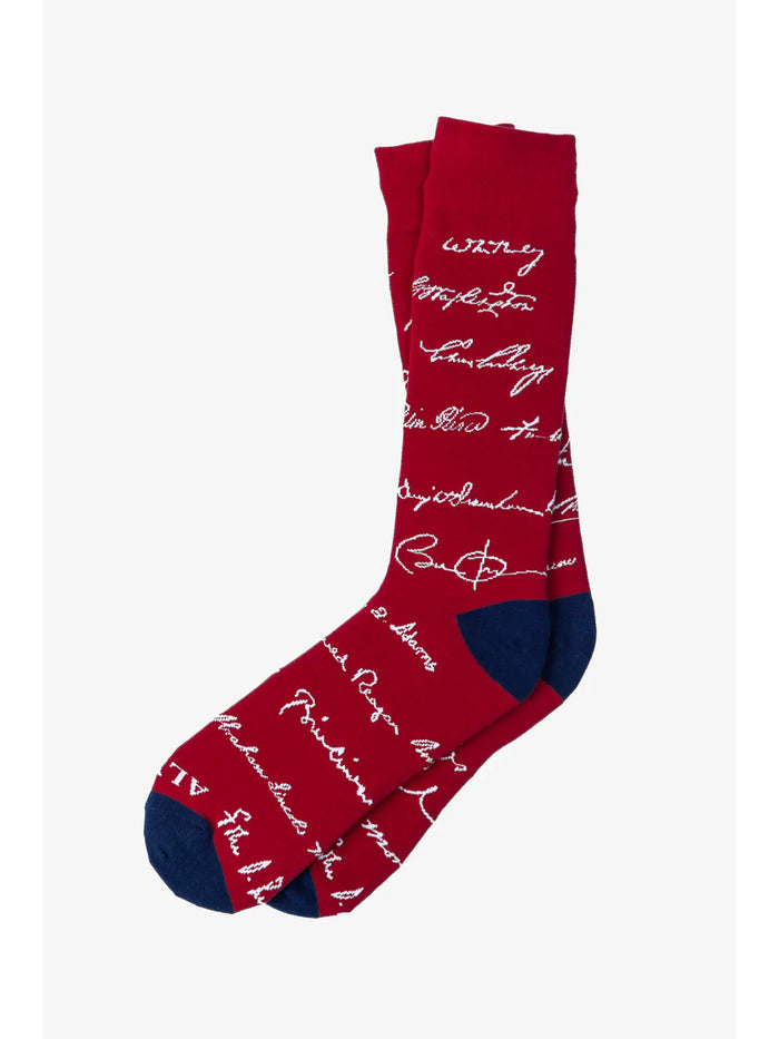 Us Presidential Signature Sock By Alynn
