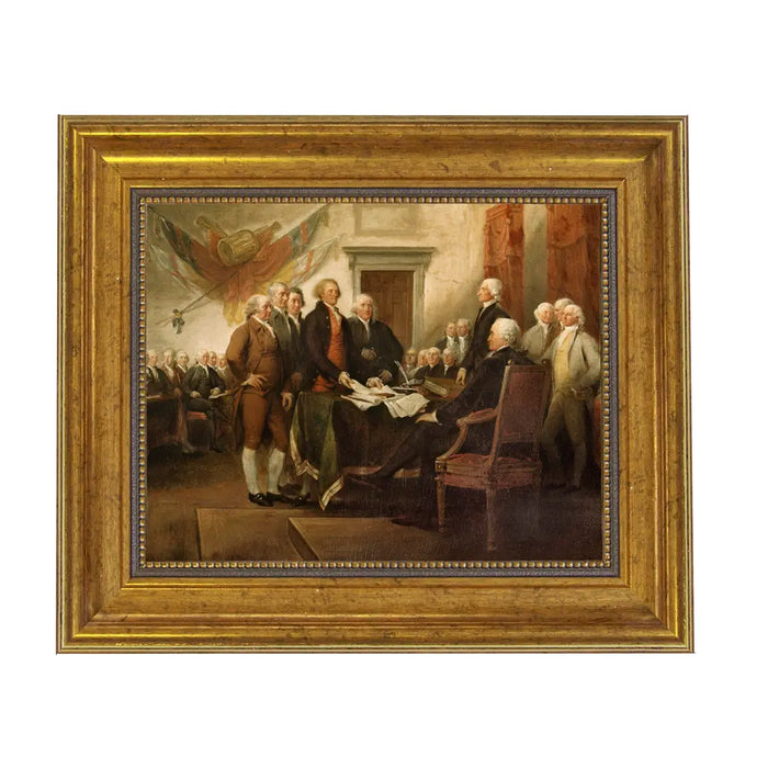 Declaration of Independence Signing Painting Print On Canvas