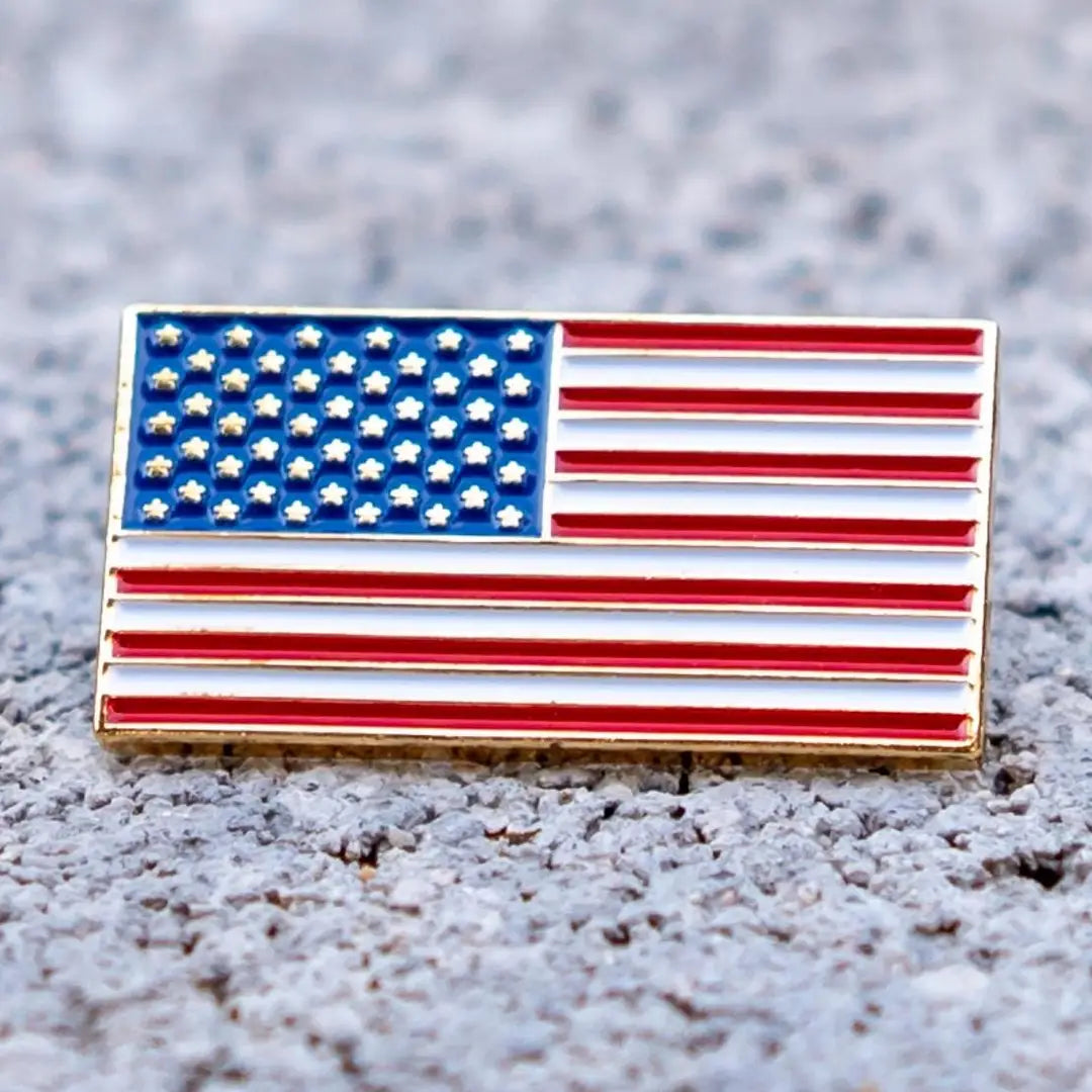 American Flag Enamel Lapel Pin