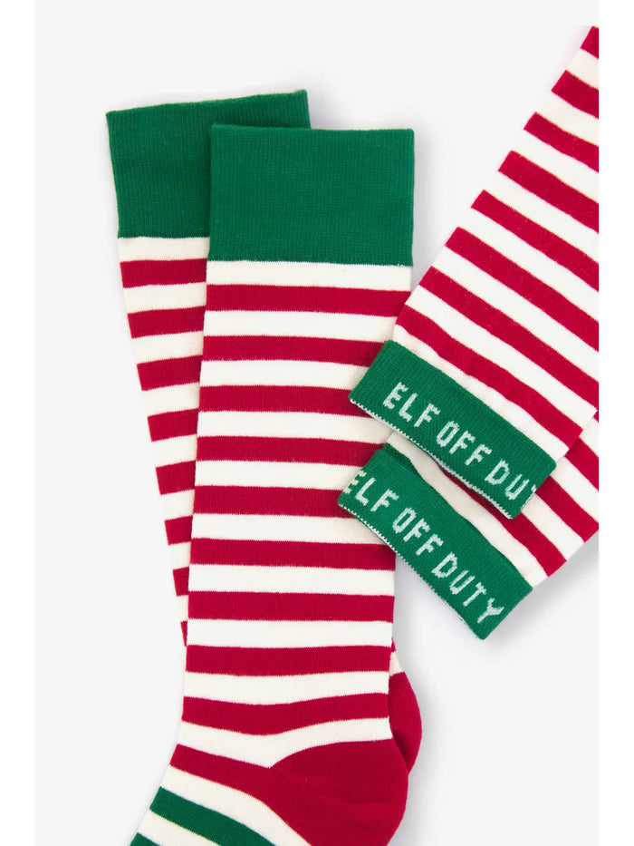 Christmas Elf Stripe Sock By Alynn