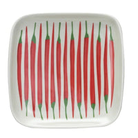Hand-Painted Stoneware Plate w/ Vegetables