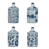 Hand-Painted Stoneware Spice Jar w/ Pattern
