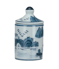 Hand-Painted Stoneware Spice Jar w/ Pattern