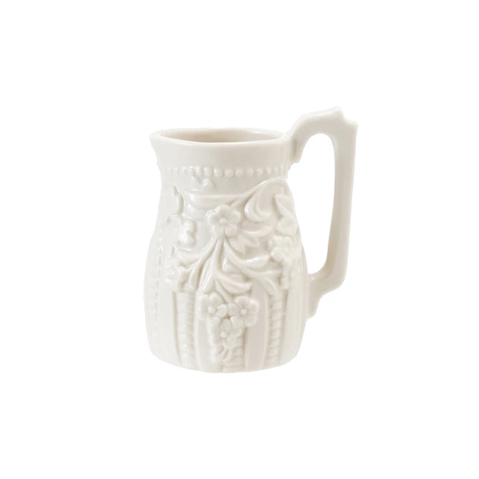 Embossed Stoneware Vintage Reproduction Creamer