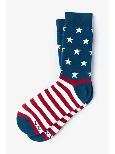 American Flag Patriotic Sock - By Alynn