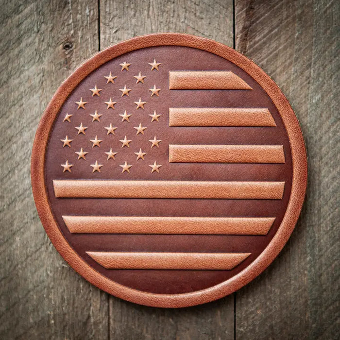 Americana Leather Coaster