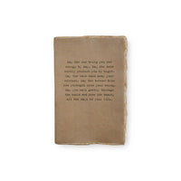 Apache Blessing Deckled Edge Notebook 4"x6" - Sage
